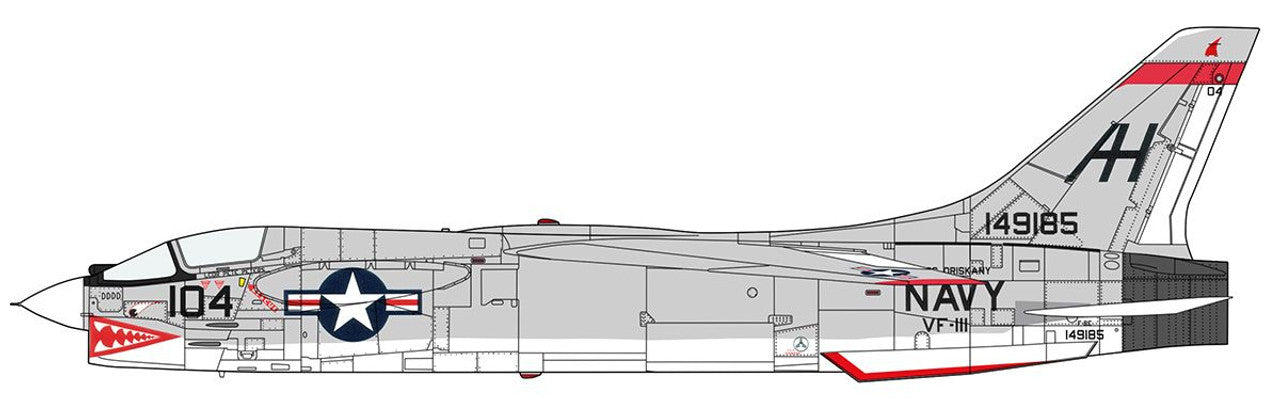 Hasegawa 1/48 F-8E CRUSADER "VF-111 SUNDOWNERS"