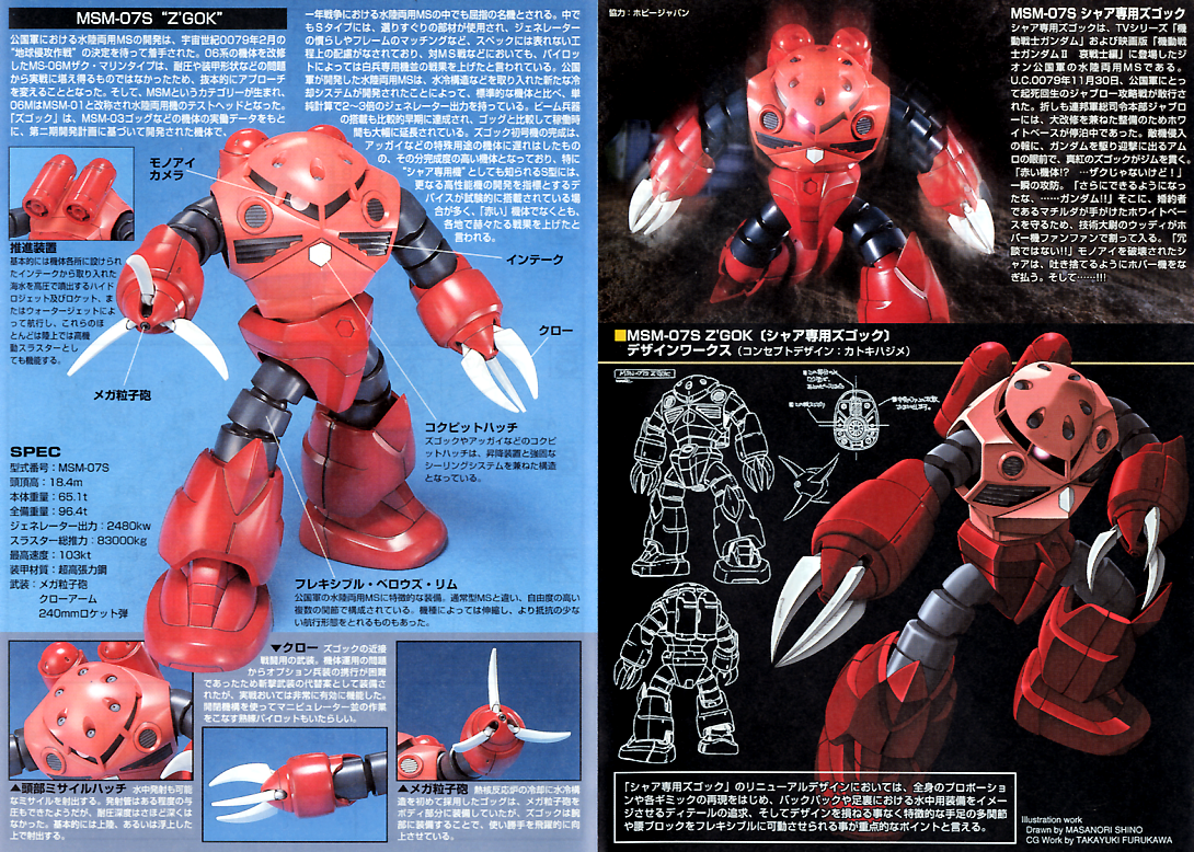 Bandai 1/144 HGUC MSM-07S Char's Z'Gok