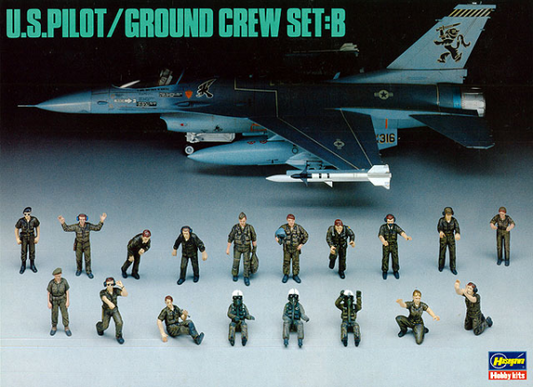 Hasegawa 1/48 US Pilot/Ground Crew Set B