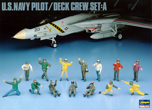 Hasegawa 1/48 US Navy Pilot/Deck Crew Set A