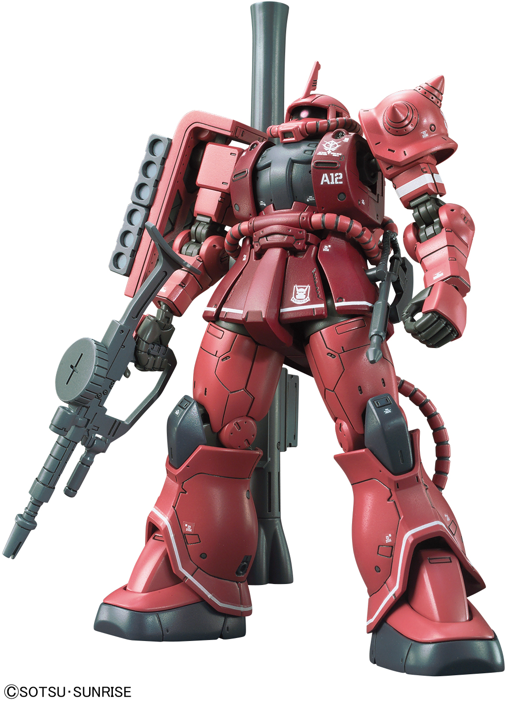 Bandai 1/144 HGGTO MS-06S Zaku II Principality Of Zeon Char Aznable's Mobile Suit Red Comet Ver.