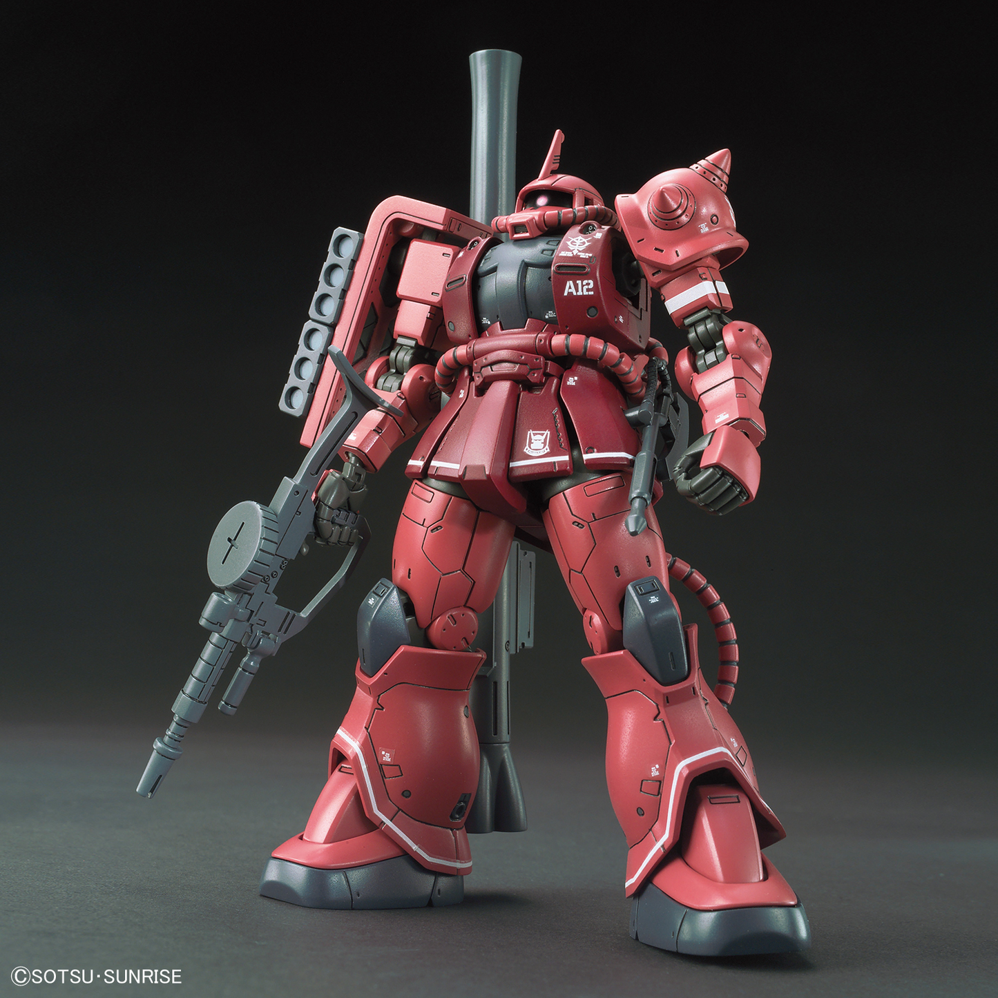 Bandai 1/144 HGGTO MS-06S Zaku II Principality Of Zeon Char Aznable's Mobile Suit Red Comet Ver.