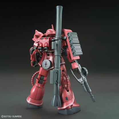 Bandai 1/144 HGGTO MS-06S Zaku II Principality Of Zeon Char Aznable's Mobile Suit Red Comet Ver.