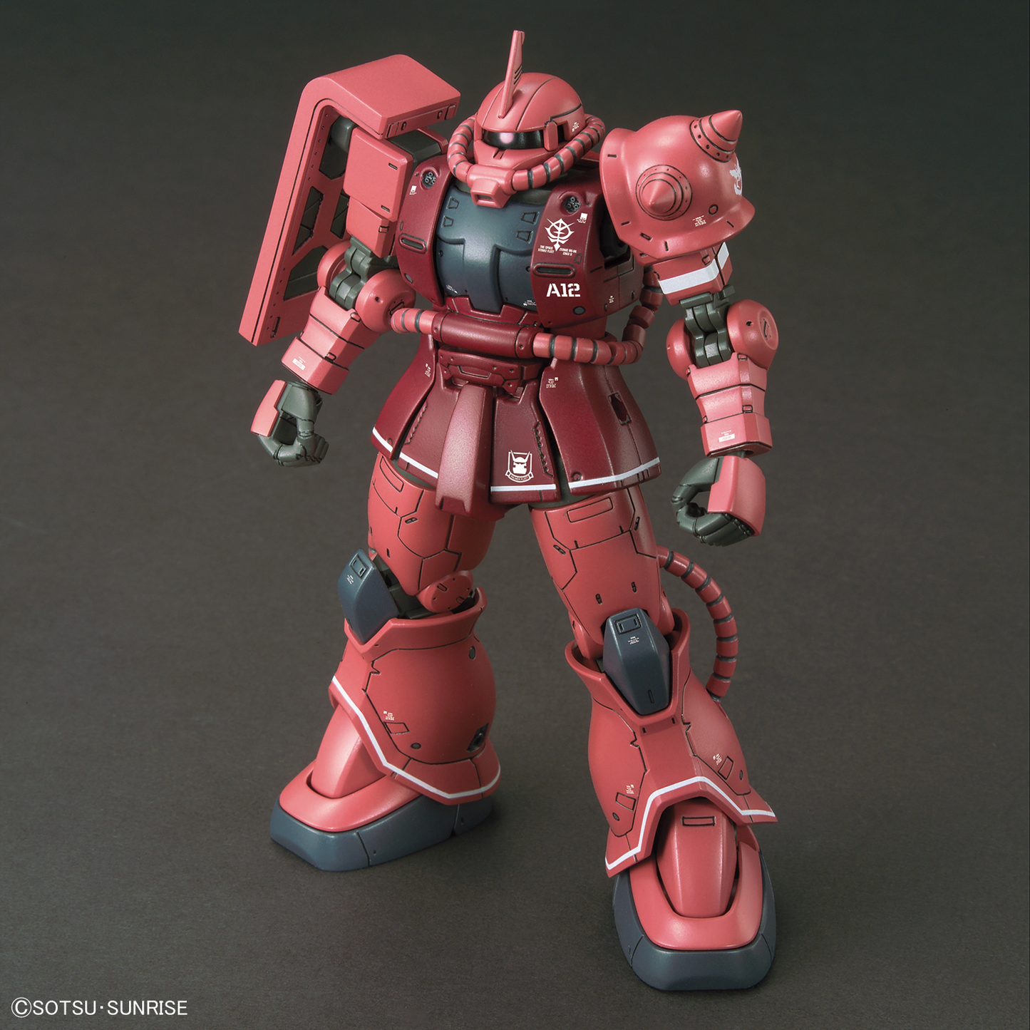 Bandai 1/144 HGGTO MS-06S Zaku II Principality Of Zeon Char Aznable's Mobile Suit Red Comet Ver.