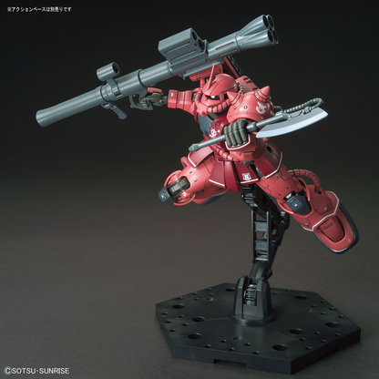 Bandai 1/144 HGGTO MS-06S Zaku II Principality Of Zeon Char Aznable's Mobile Suit Red Comet Ver.